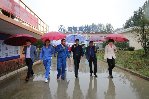 商洛市人大常委会副主任杨长洲视察丹凤县污水处理厂