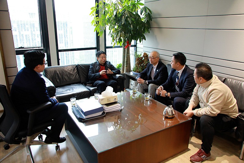 熊良虎会见日本康肯工程手艺公司理事斋藤文彦