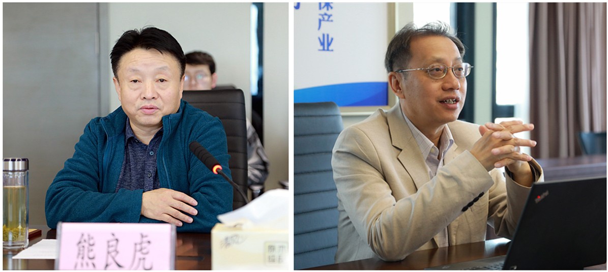 熊良虎会见加拿大工程院院士、圣清环保股份公司肖惠宁院士事情站认真人肖惠宁