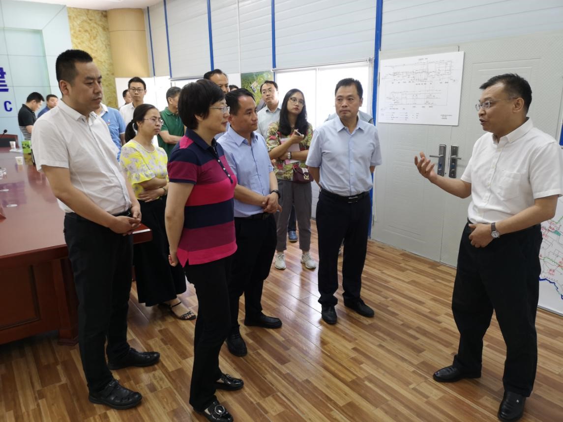 西安市发改委党组书记、主任邢欣到水情形公司白鹿原水生态中心项目调研