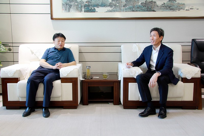 熊良虎会见福建雪人股份公司董事长兼总司理林汝捷