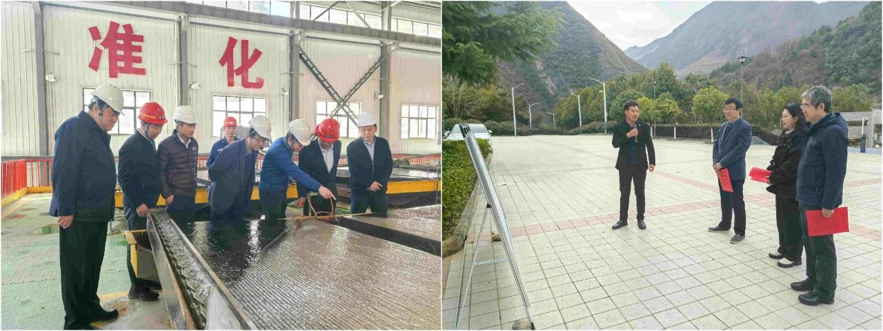 南宫NG28集团集团外部董事赴鼎丰矿业公司、水情形公司镇安污水处理厂调研指导事情